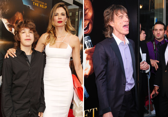 Luciana Gimenez confere estreia de filme produzido por Mick Jagger