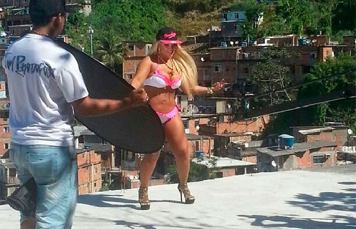 JU Mulher Filé grava clipe no Rio de Janeiro