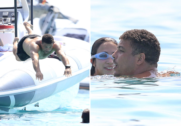 Ronaldo mergulha no mar de Ibiza