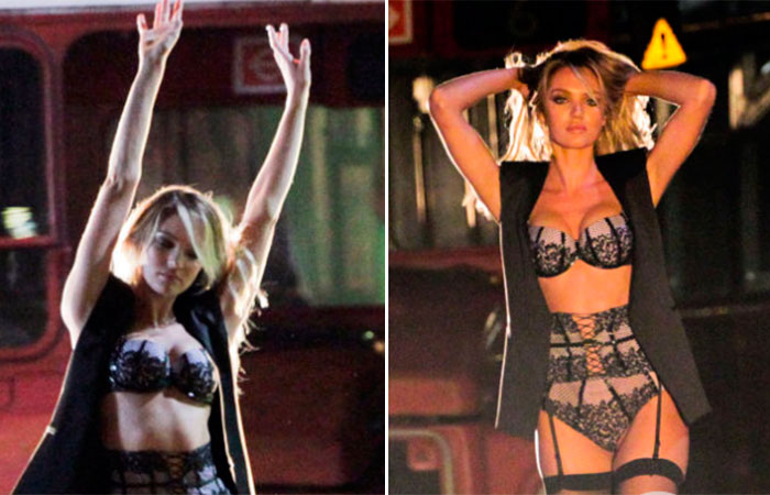 Candice Swanepoel surge com lingerie sexy em novo vídeo da Victoria’s Secret