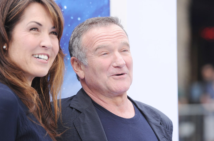 Robin Williams e a mulher Susan Schneider