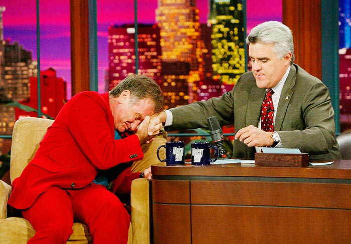 Robin Williams no programa de Jay Leno, em 2004