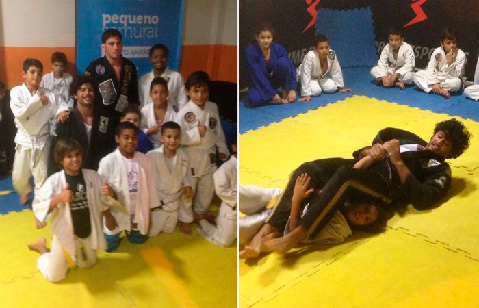  Jesus Luz luta jiu-jitsu em projeto social no Rio de Janeiro