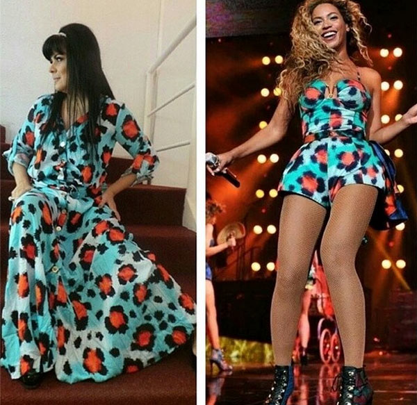 Mara Maravilha se inspira em modelito de Beyoncé: “Temos bom gosto!”