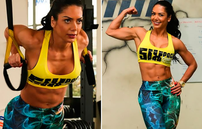 Diva fitness, Graciella Carvalho faz treino funcional