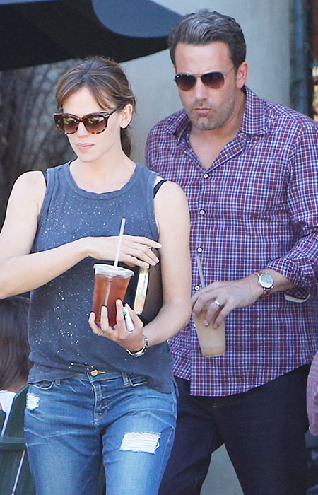 Ben Affleck e Jennifer Garner curtem o dia juntos em Los Angeles