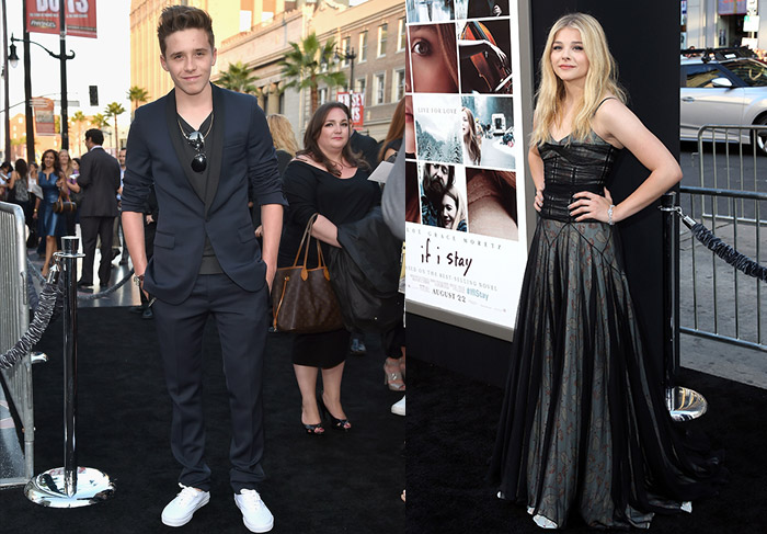 Brooklyn Beckham prestigia première de sua queridinha, Chloe Moretz