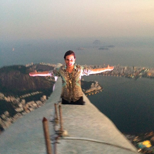 ARA/BIA Narcisa Tamborideguy visita o Cristo Redentor