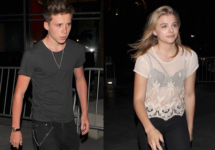 Brooklyn Beckham leva Chloe Moretz para assistir show em Los Angeles