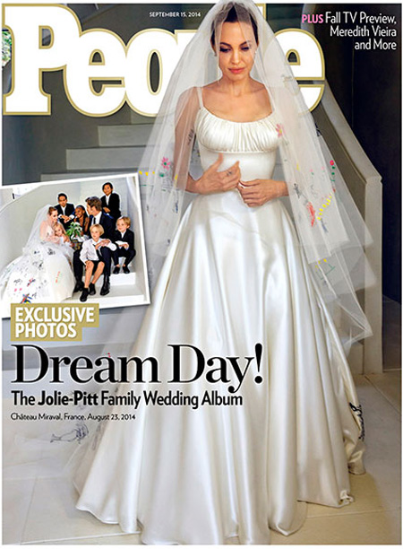 Revista divulga fotos do casamento de Angelina Jolie e Brad Pitt