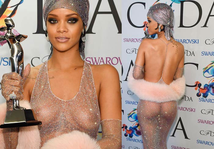 Artista produz tecido especial para reproduzir vestido de Rihanna em boneca[