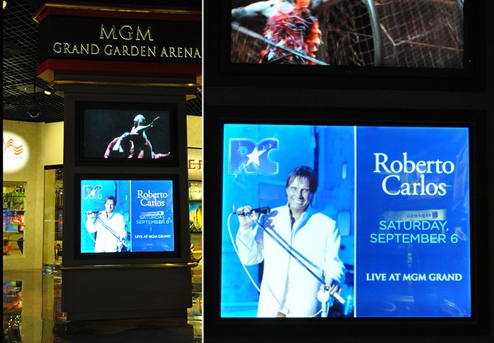 Roberto Carlos se apresenta no MGM Grand Arena, em Las Vegas