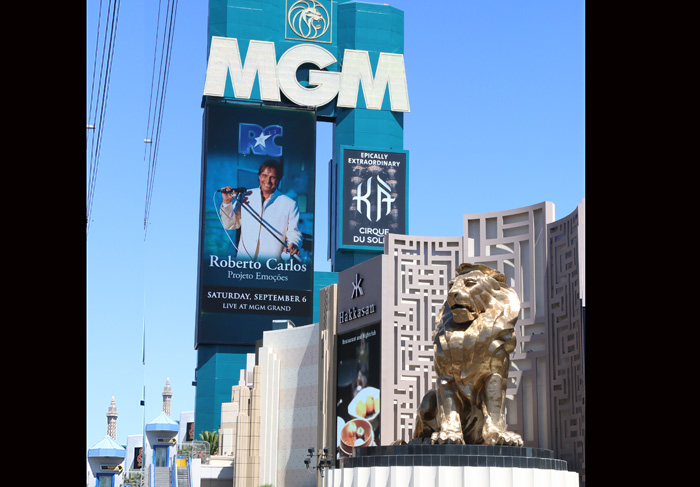 Roberto Carlos se apresenta no MGM Grand Arena, em Las Vegas