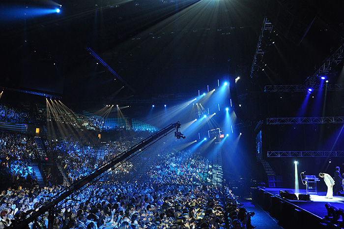 Roberto Carlos se apresenta no MGM Grand Arena, em Las Vegas