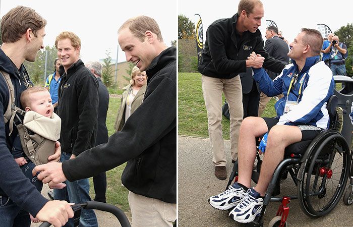  Príncipe Harry e Príncipe William vão a evento de para-atletismo em Londres