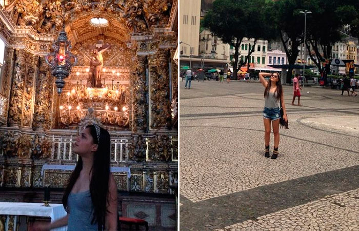 De férias da TV, Jessika Alves curte as delícias de Salvador