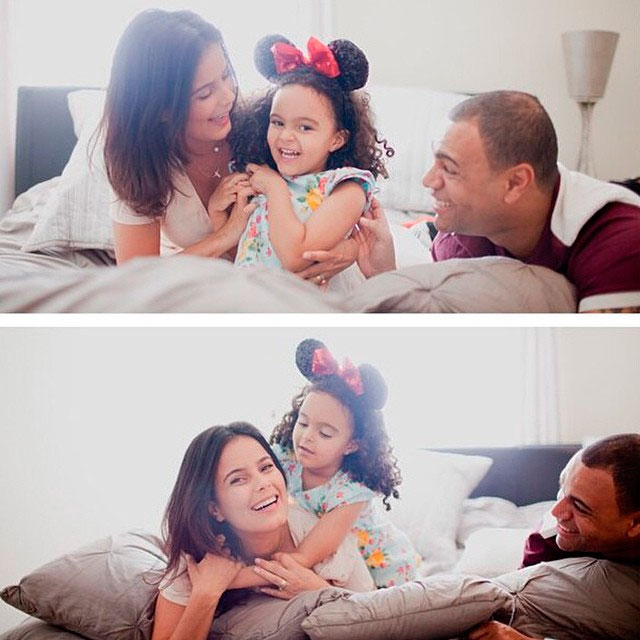 Luciele di Camargo posta foto ao lado da família na Disney