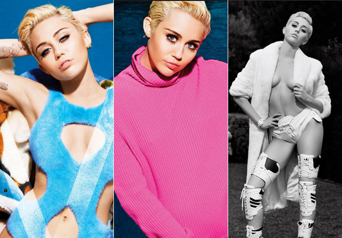 Miley Cyrus aparece nua novamente,  em revista