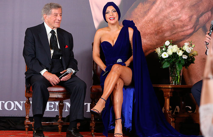 Lady Gaga e Tony Bennett se reúnem na Bélgica para falar sobre novo álbum