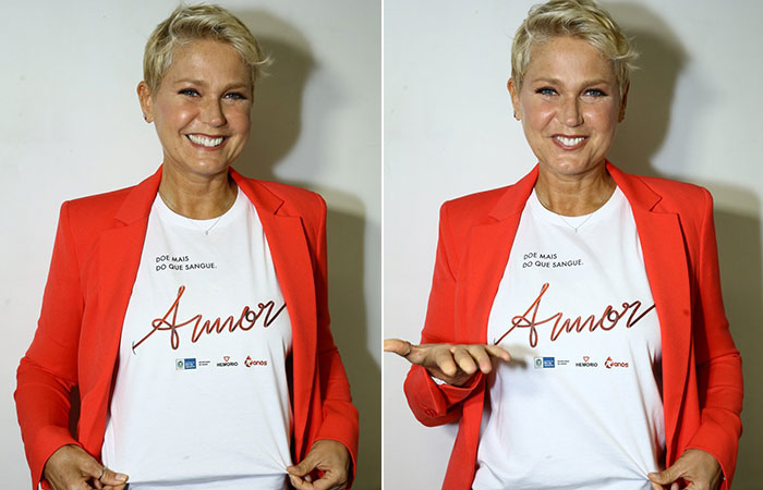  Xuxa faz doação de sangue no Rio de Janeiro