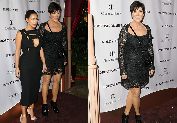 Kim Kardashian aposta em decote generoso em festa