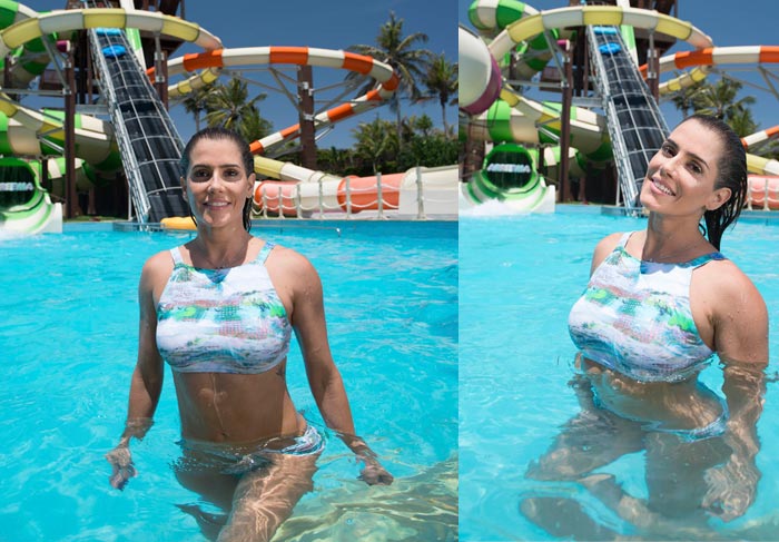 Beach Park! Deborah Secco passa o dia com crianças carentes