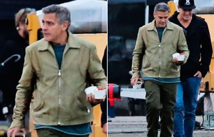 George Clooney volta à rotina de trabalho após casamento 