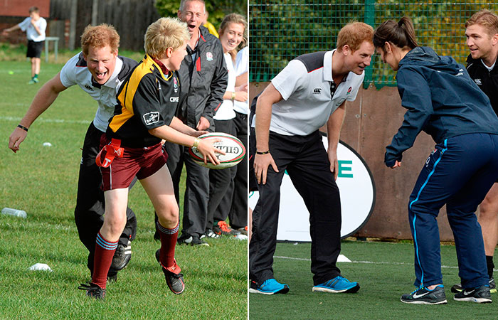  Príncipe Harry incentiva jovens a praticarem esportes