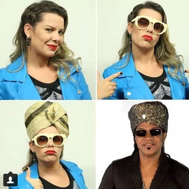 Fernanda Souza se transforma em Carlinhos Brown em brincadeira do Instagram