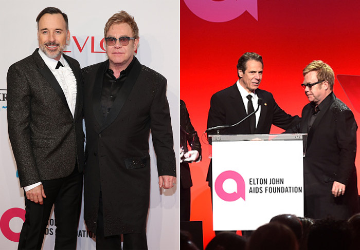 Elton John discursa no 13º jantar de sua instituição em prol das pesquisas da AIDS