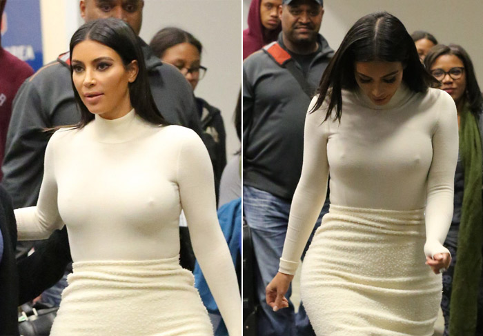 Kim Kardashian desembarca em Los Angeles de 'farol aceso'