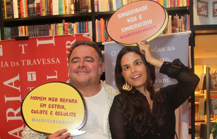  Emanuelle Araújo prestigia Léo Jaime em lançamento de livro