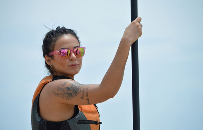  Alinne Rosa faz aula de Stand Up Paddle em Salvador