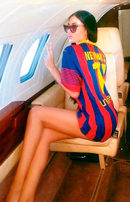Fila andou? Neymar teria fretado jatinho para levar modelo sérvia à Barcelona