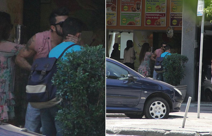 Harry Louis circula por Ipanema, no Rio de Janeiro, acompanhado por amigo 