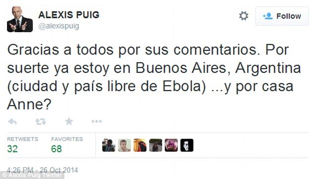 Com medo do Ebola, Anne Hathaway não aceita cumprimeirar jornalista argentino