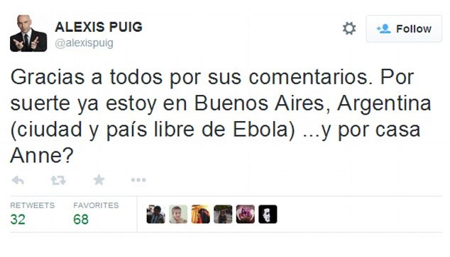 Com medo do Ebola, Anne Hathaway não aceita cumprimeirar jornalista argentino