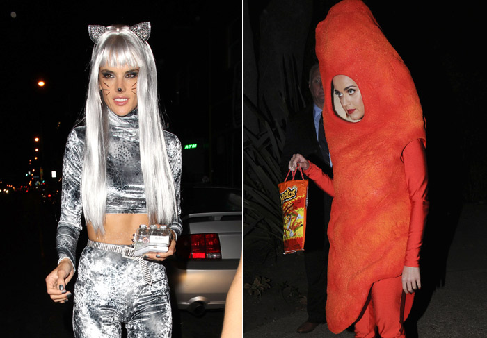 Katy Perry se veste de Cheetos para festa de Halloween