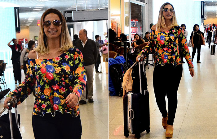  Valesca Popozuda manda beijo para paparazzo em aeroporto