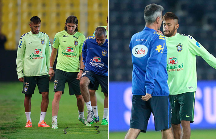 Moicano e barba! Neymar dá novo trato no visual