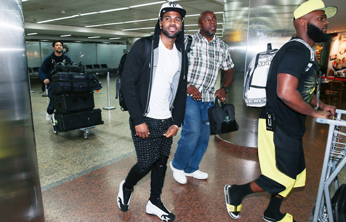 Rapper Jason Derulo chega a São Paulo para fazer shows no Brasil