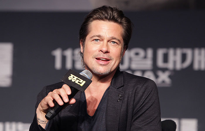 Brad Pitt fala sobre novo longa, Corações de Ferrom na Coréia do Sul 