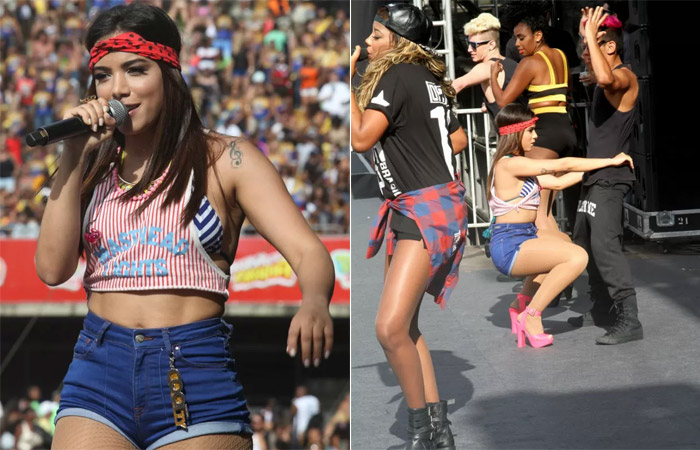 Anitta e MC Ludmilla se apresentam no Rio de Janeiro