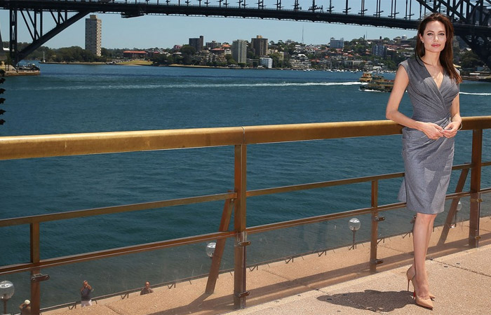 Angelina Jolie rouba a cena em Sydney