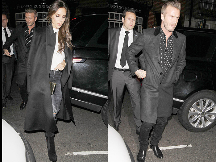 David e Victoria Beckham combinam estilo e elegância em evento