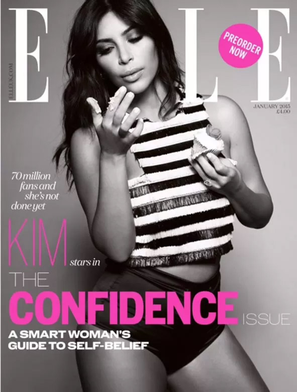 Kim Kardashian come cupcake e é capa de revista norte-americana