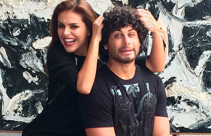 Paloma Bernardi e Jesus Luz mostram sintonia em bastidores de campanha