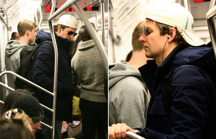 Bradley Cooper aparece irreconhecível no metrô de Nova York