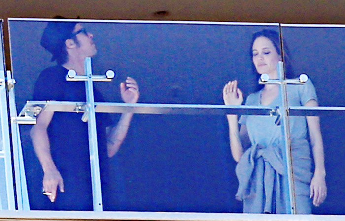 Veja as fotos da discussão entre Brad Pitt e Angelina Jolie