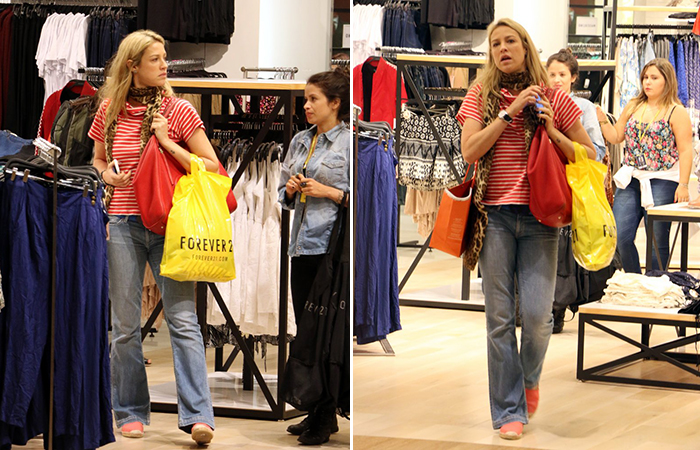 A Luana Piovani vai às compras no shopping Village Mall, na Barra da Tijuca